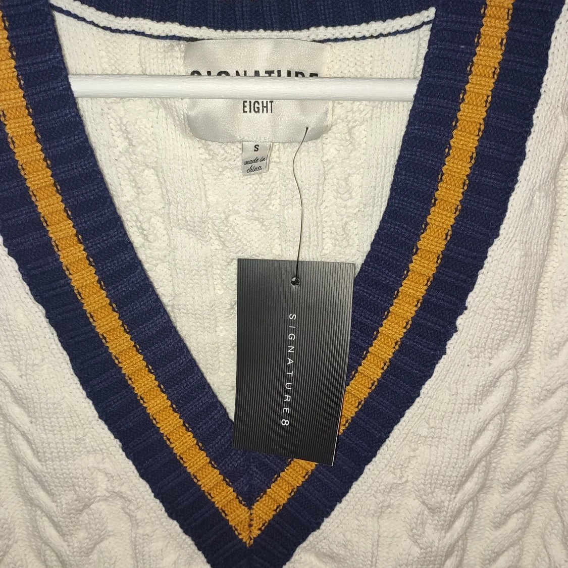 Oversized stickad väst - 90