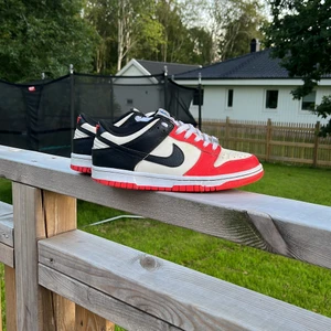 Nike dunks röd svarta  - Snygga skor passar till nästan allt och dem var väldigt dyra när jag köpte dem så passa på nu Man får lådan också