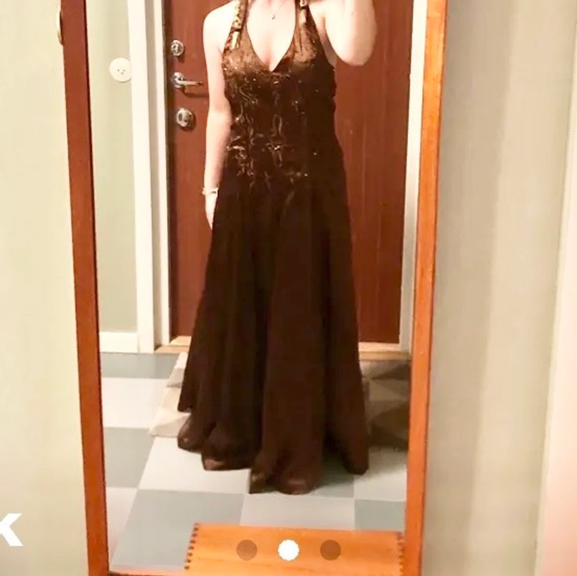 Brun klänning  - 90