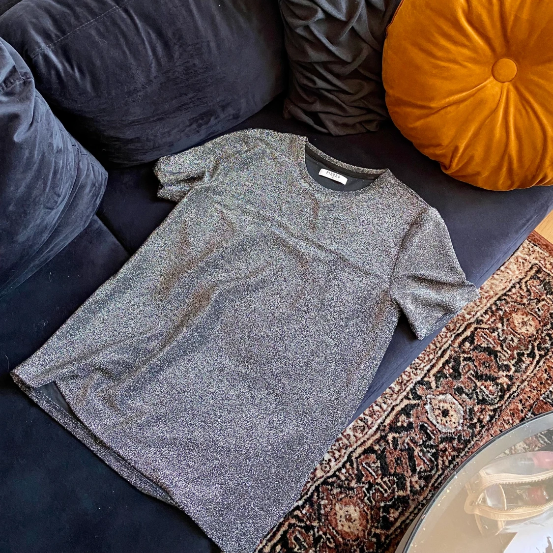 Svart glitter t-shirt