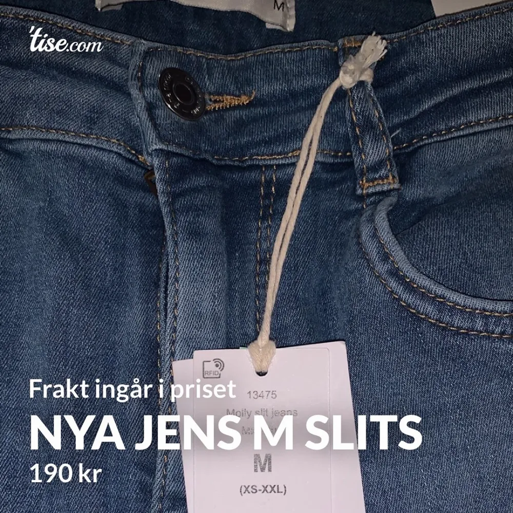 Inköpta för en vecka sen men är för långa för mig (170cm) stl MEDIUM.  Slits nere (öppna)  Prislapp kvar säljer dom för 190kr med frakt  köpta för 399kr. Jeans & Byxor.