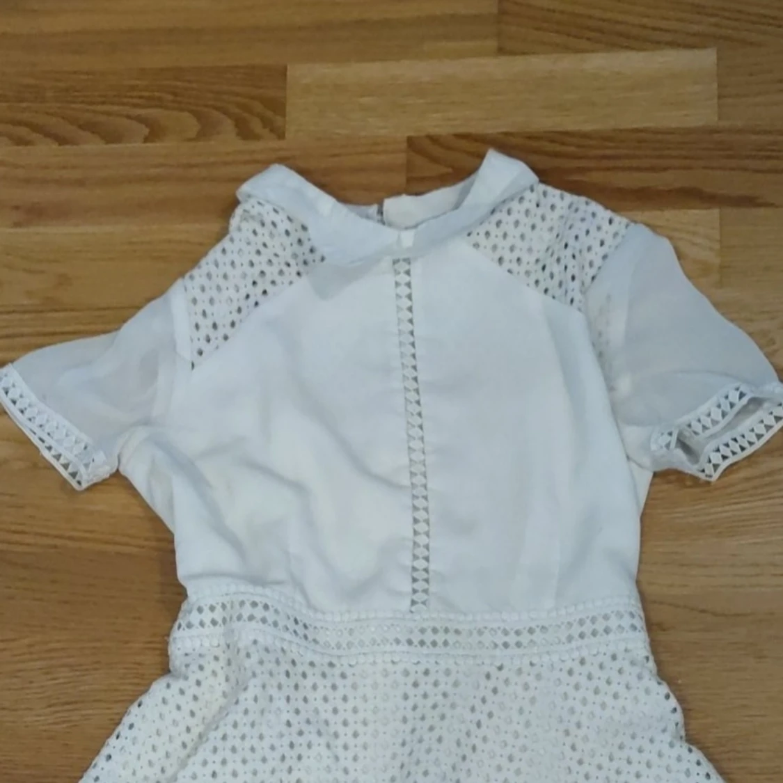 Superfin vit sommar klänning, Size S