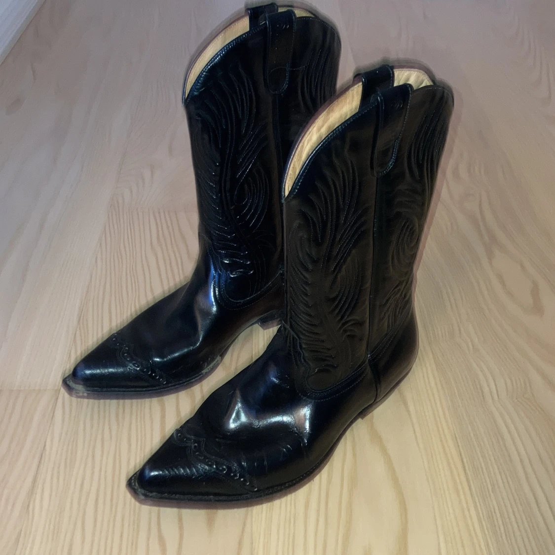 Läder Cowboy boots storlek 40-43 - 91