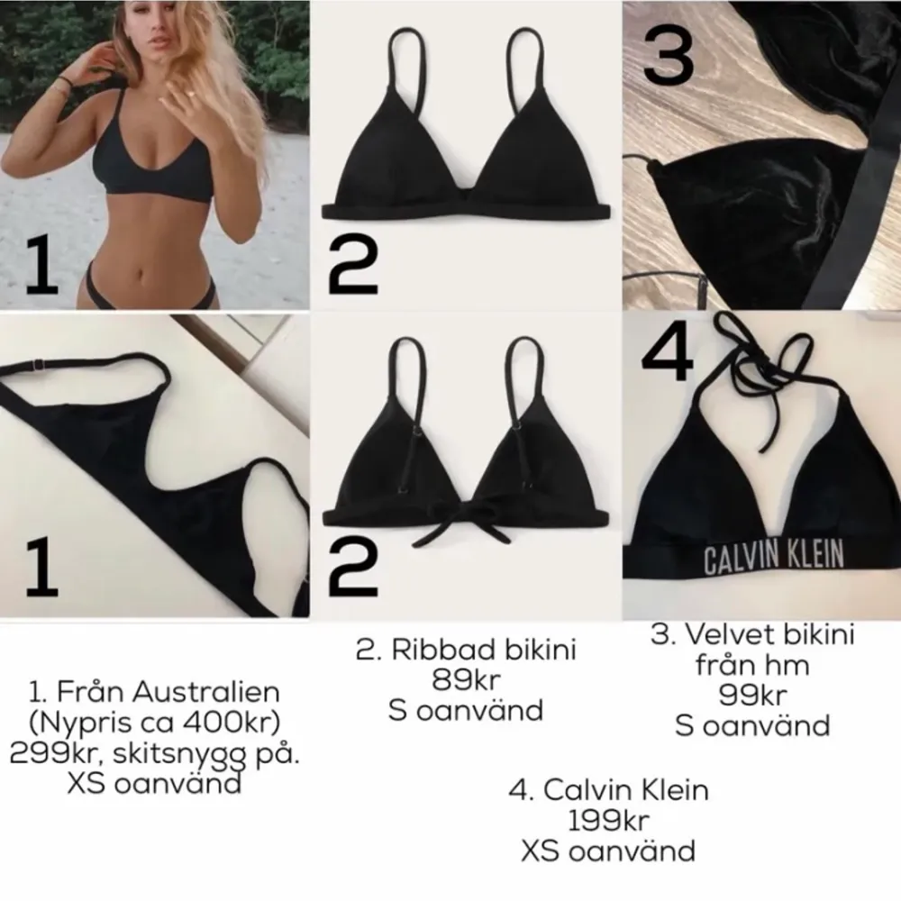 Oanvända bikinis! . Övrigt.