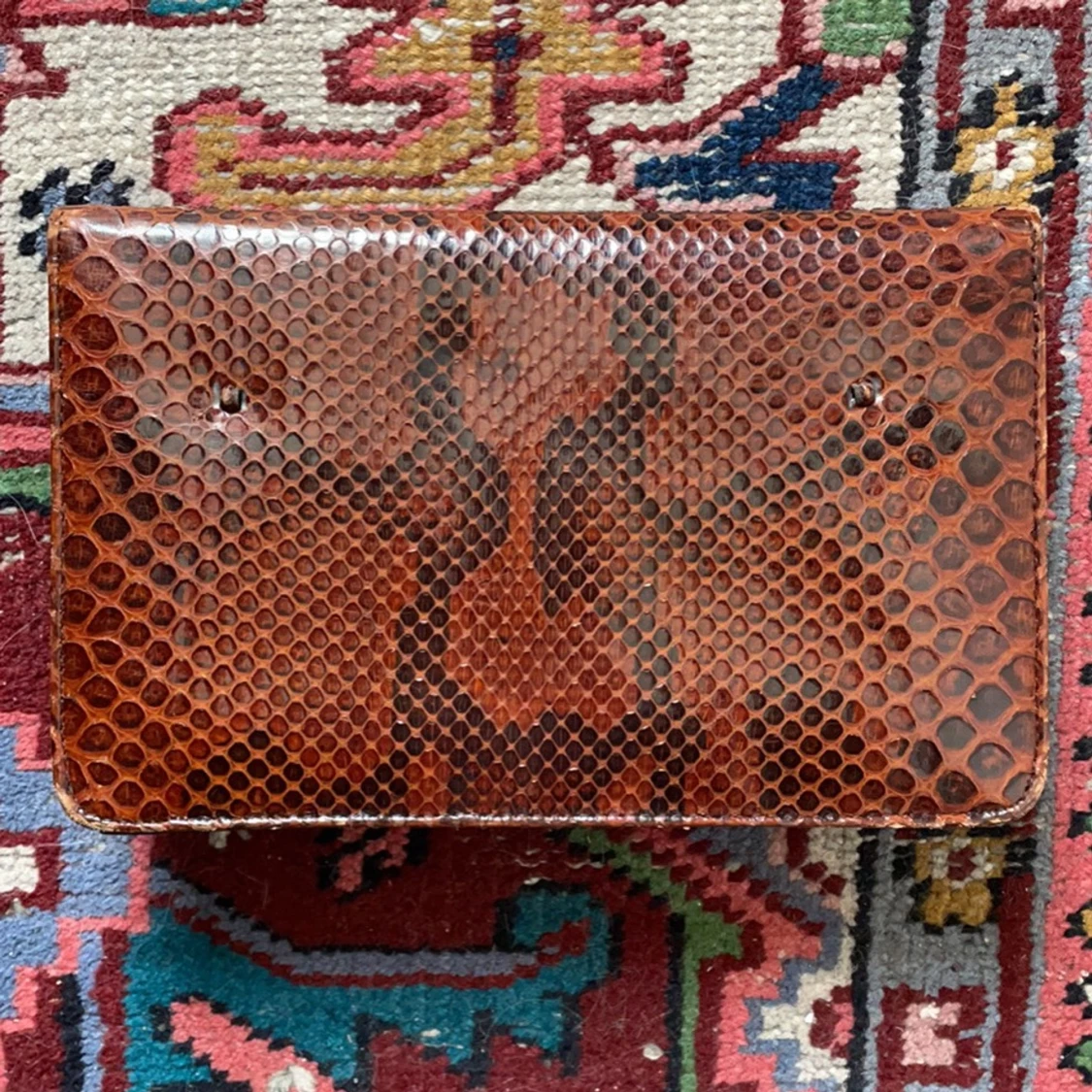 Vintage ormskinnsväska - 90