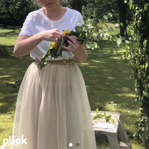 Tyll kjol - Beige tyllkjol med stretchig midja från Neo Noir⭐️🌸