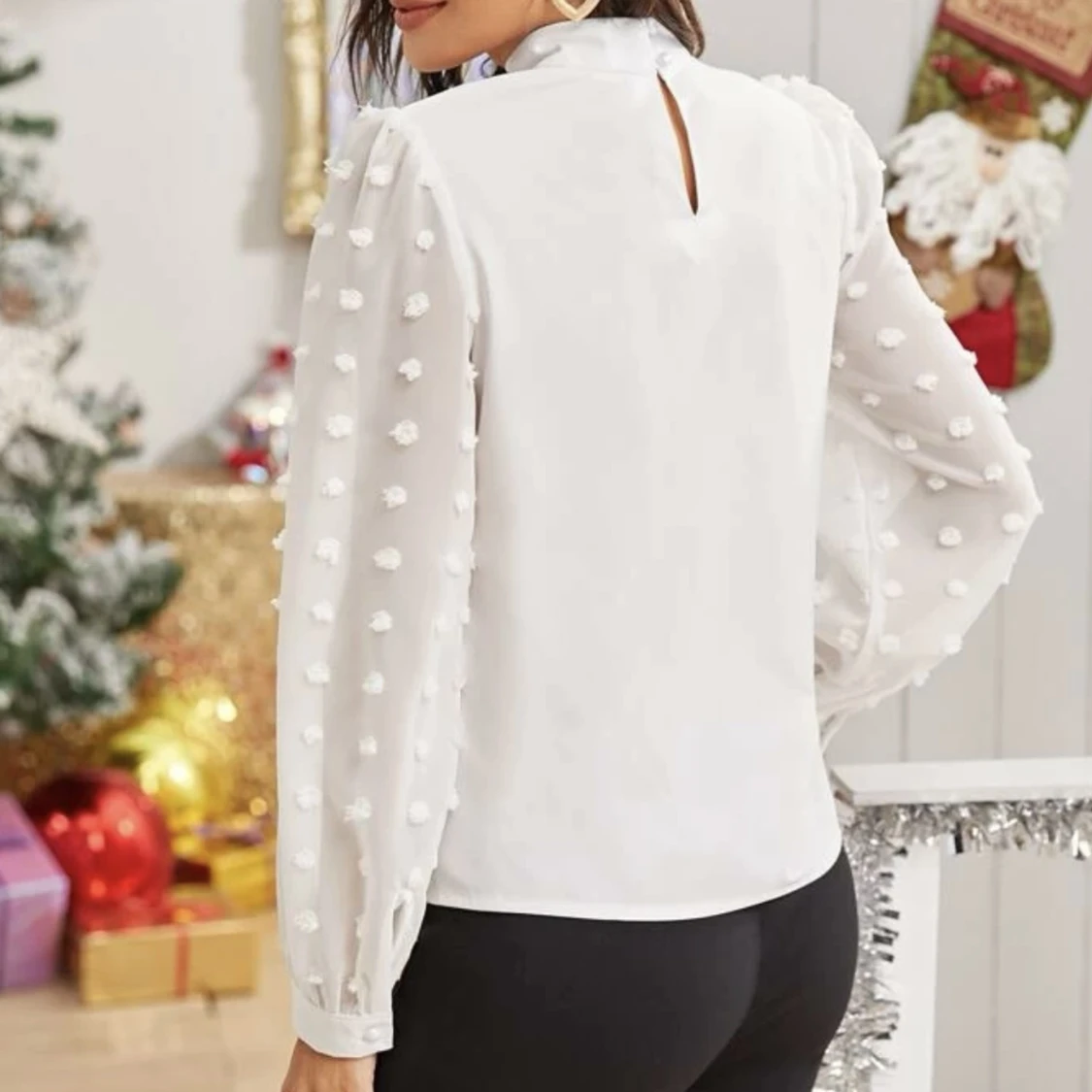 Vit blus/skjorta  - 91