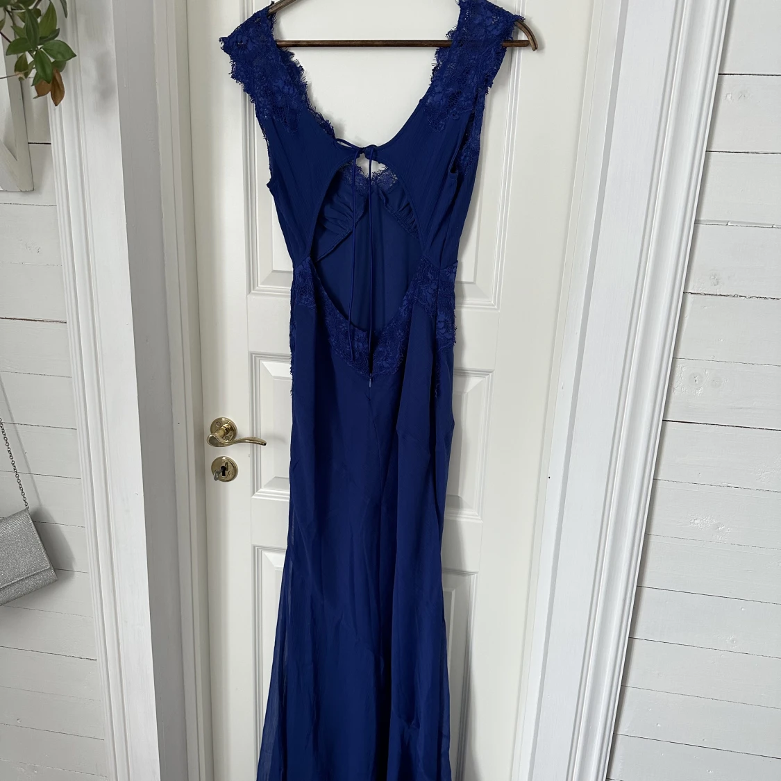 Blå maxiklänning - 90