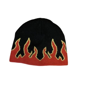 Flame beanie  - Stor i storleken 