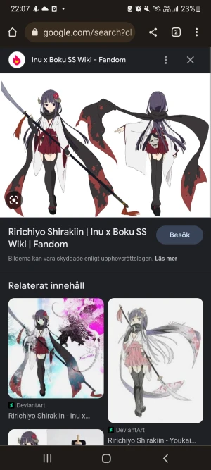 Richiyo cosplay - Richiyo från inu boku ss kan sälja för cirka 500 kr eller kan byta mot nån av samma värde