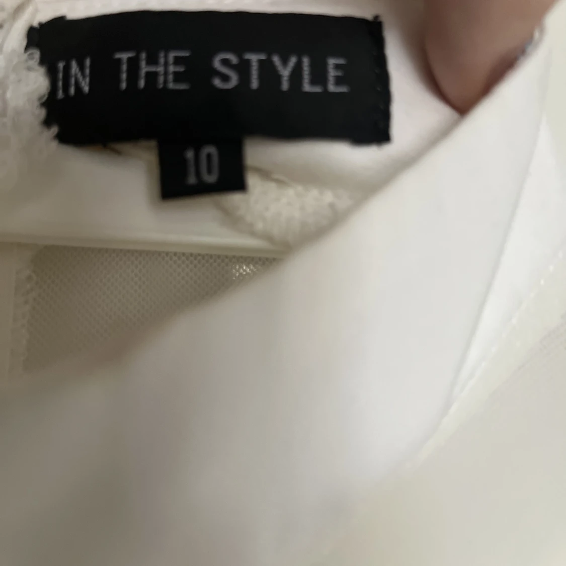 Vit klänning / stundentklänning - 90