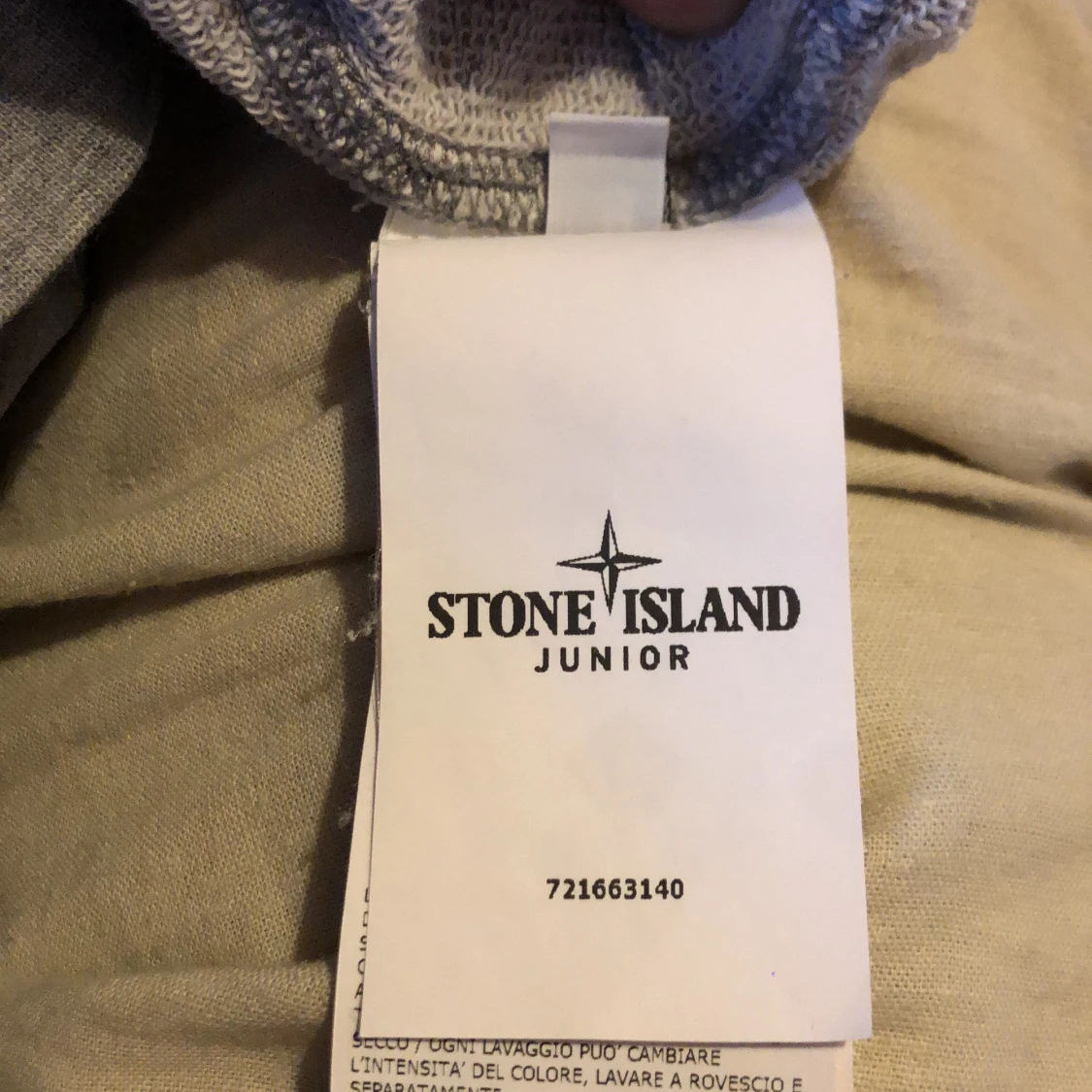 Grå Stone island hoddie   - 90