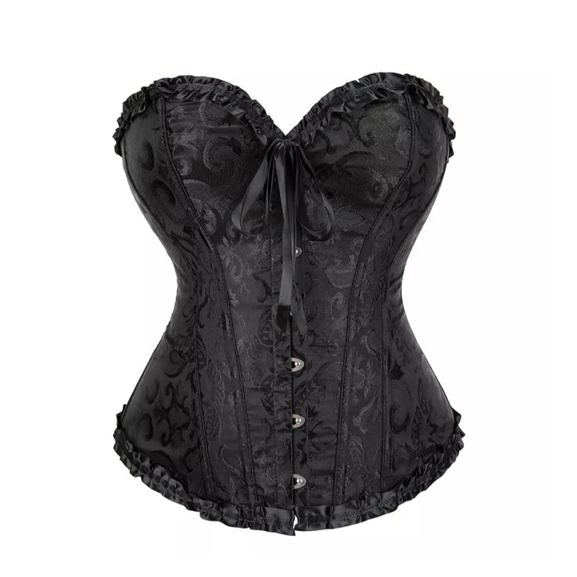 Svart korsettopp - 90