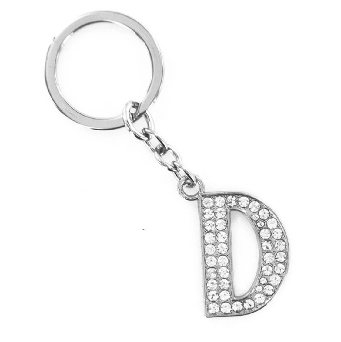Stora Bokstaven Nyckelring med Strass - 90