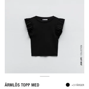 Volang topp - Säljer denna jättefina volangtopp från zara. Aldrig använd med prislapp kvar så alltså helt nyskick💗nypris 119kr och säljer för 90kr. Köpare står för frakt. 