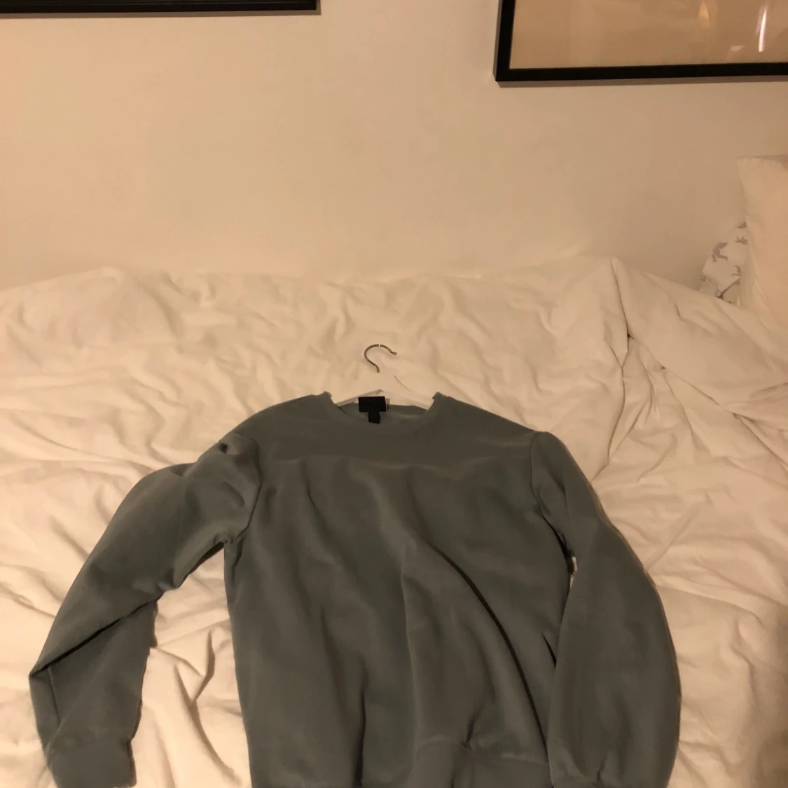Basic blå sweatshirt