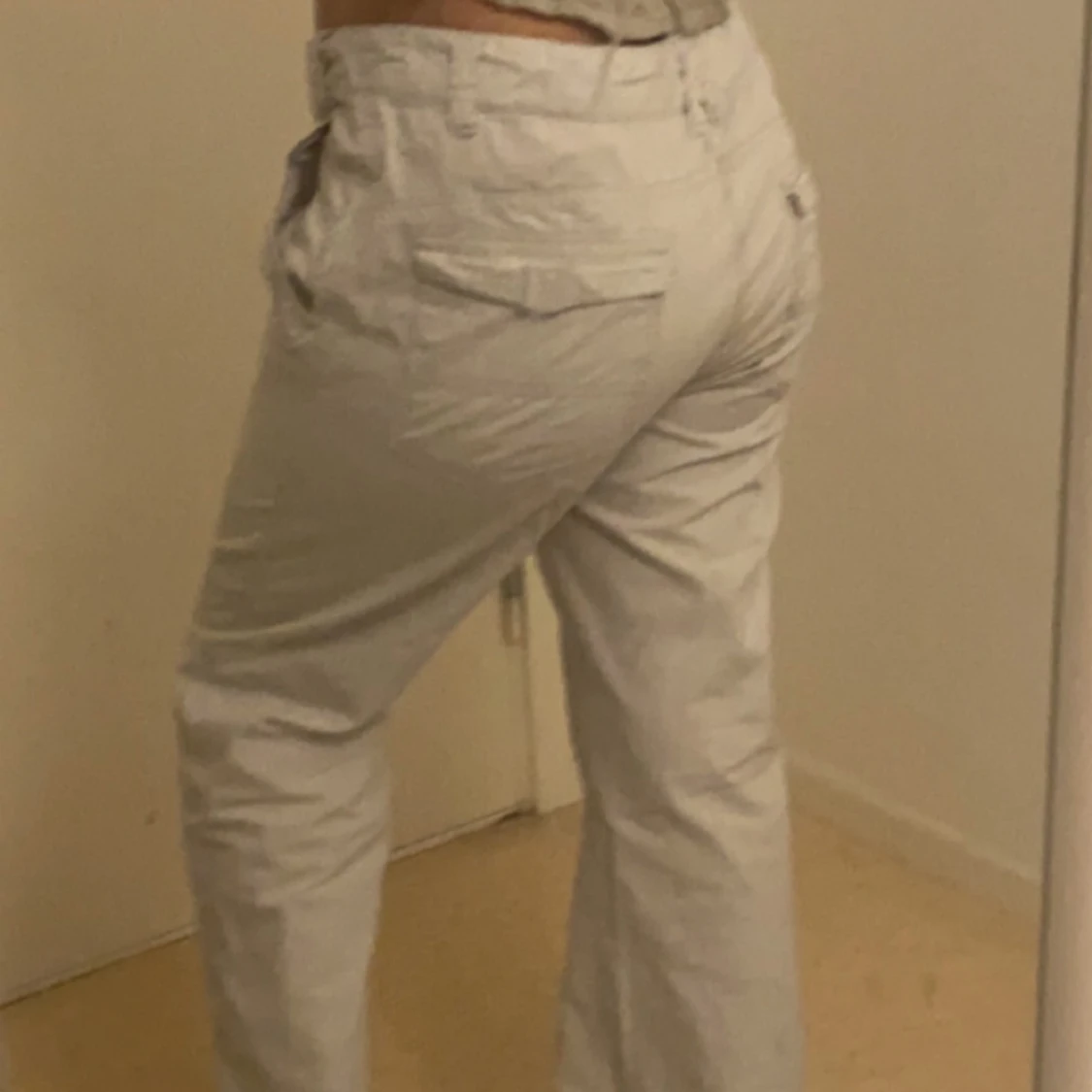 Beige baggy y2k byxor  - 91