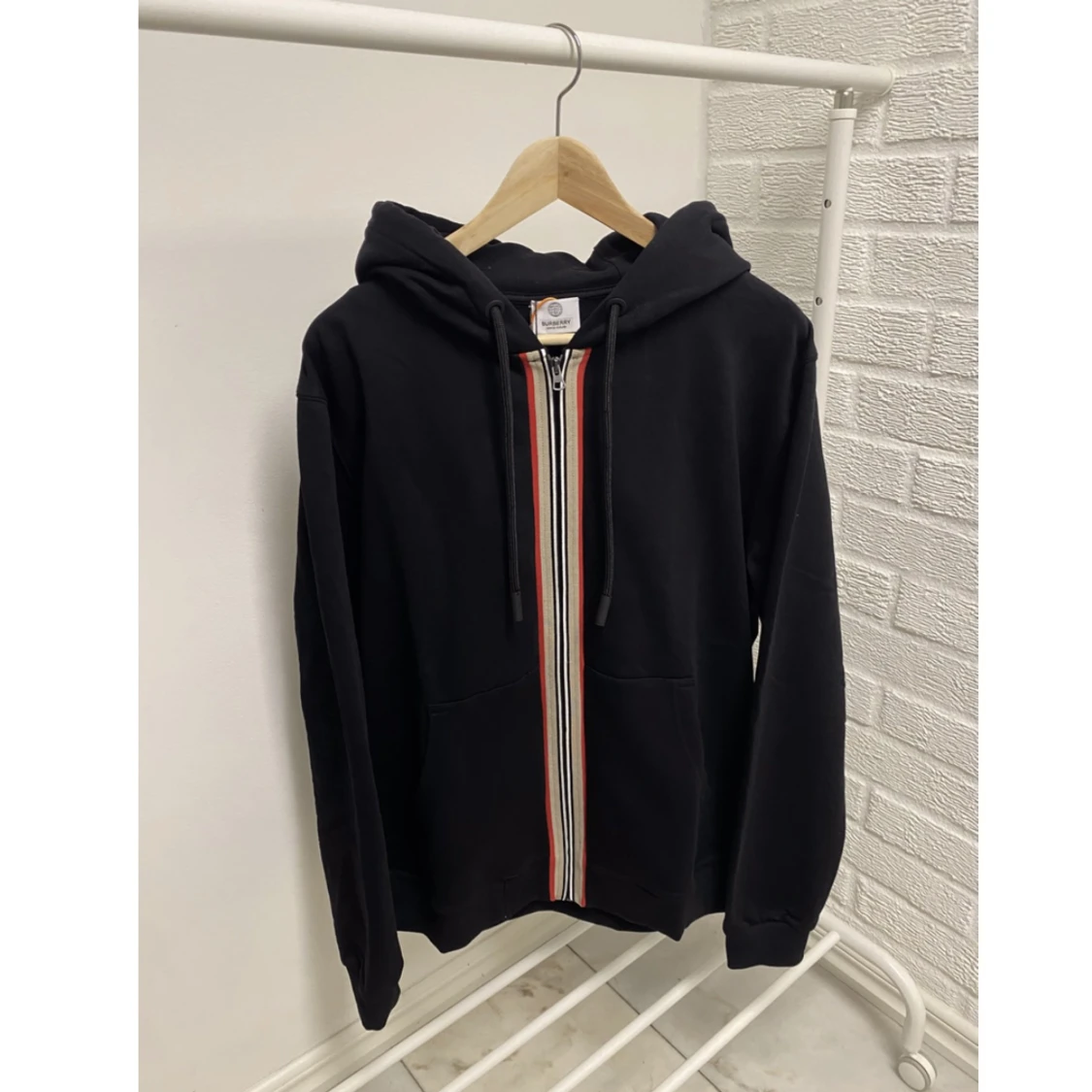 Burberry Icon Stripe Hoddie ( oanvänd )