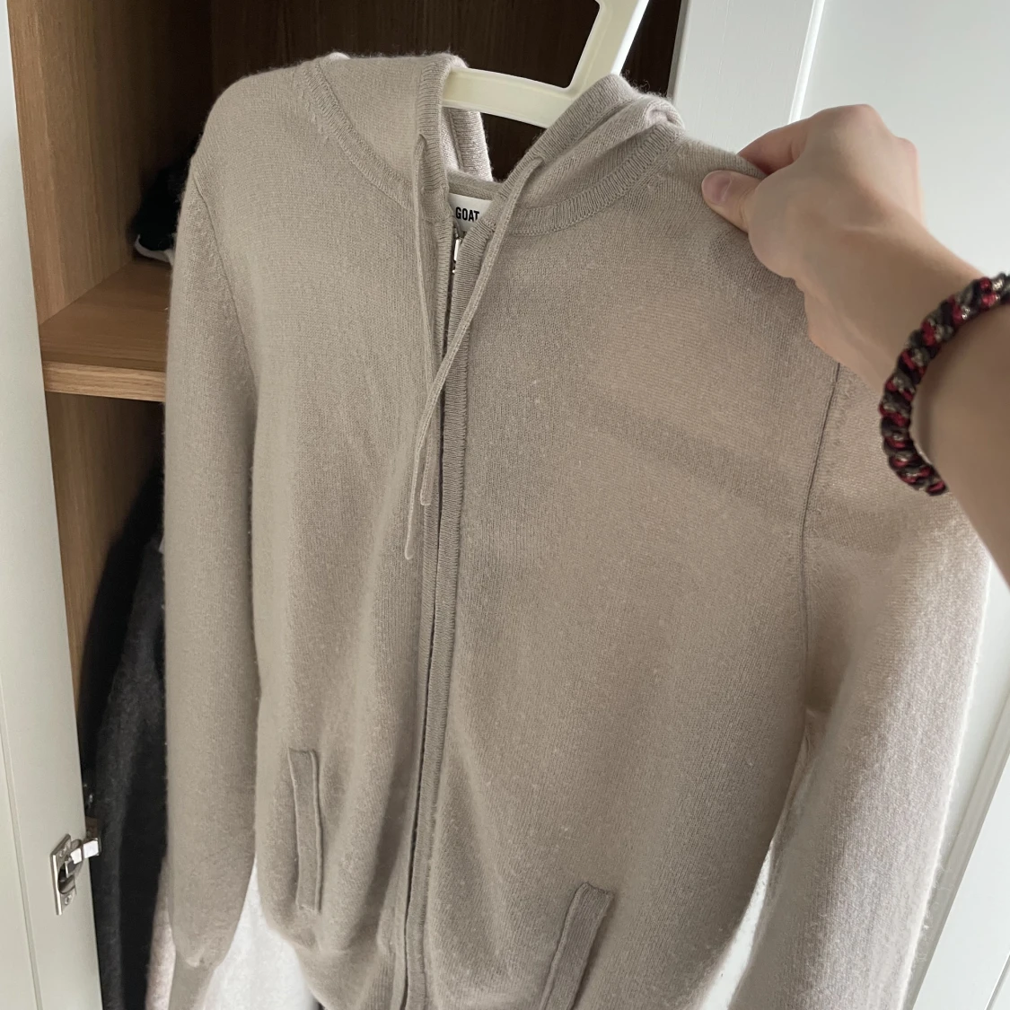 Soft goat zip up hoodie - 90