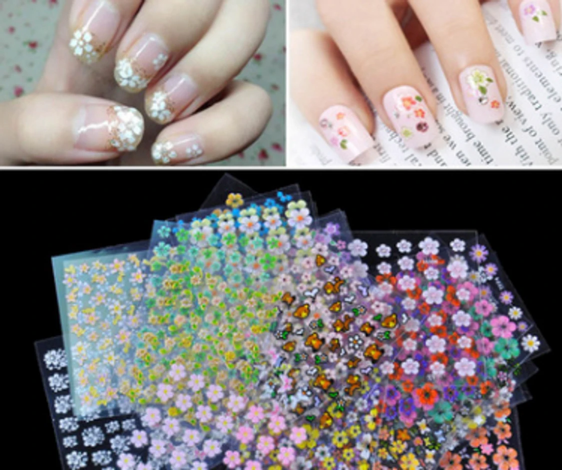 3D Nagel Klistermärken