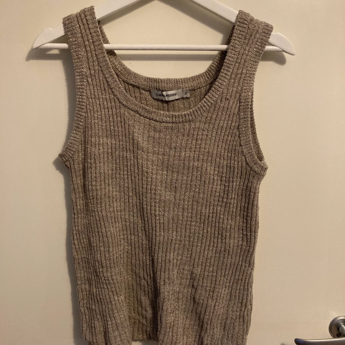 Stickad Vest-Topp