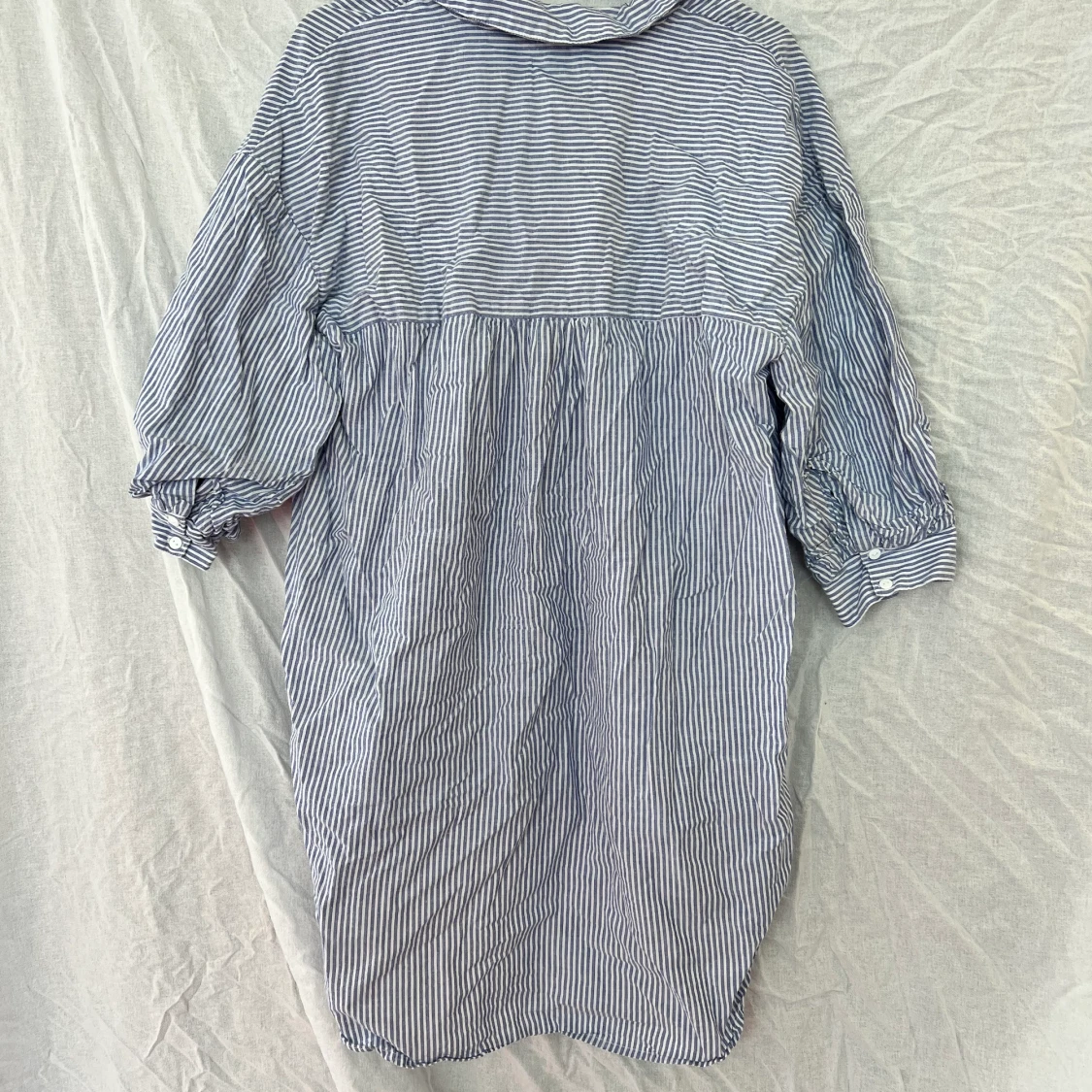 Blå randig strandkläning - 90