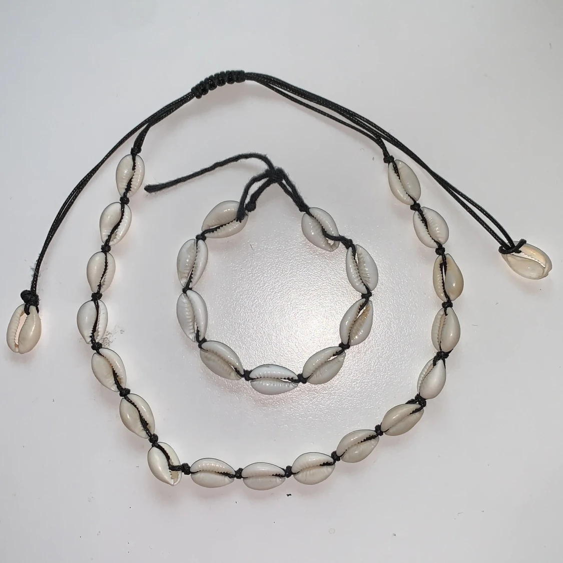 snäck halsband och armband