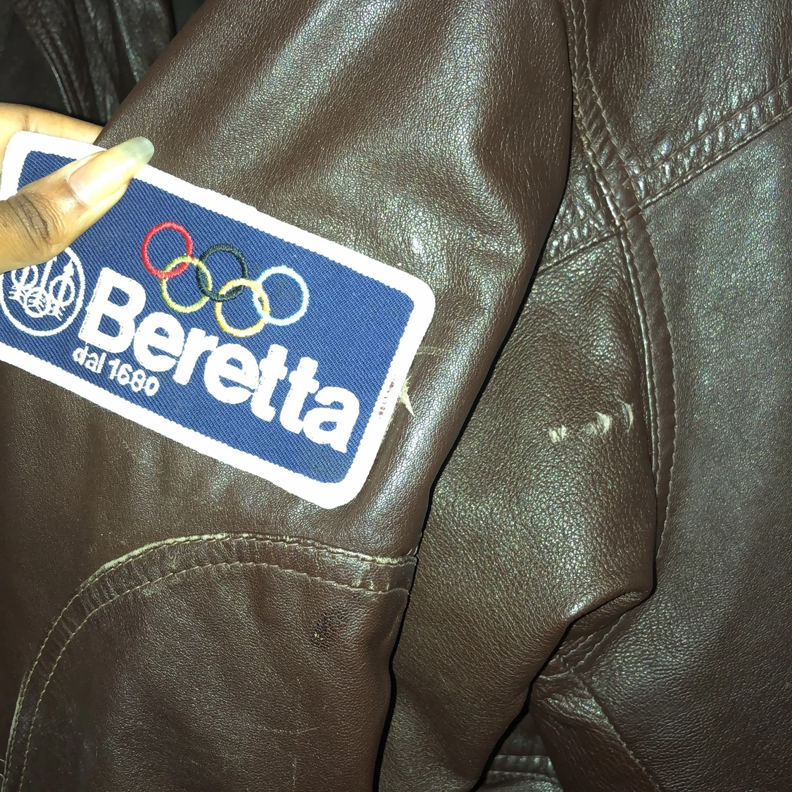 RETRO OVERSIZED LÄDERJACKA - 91