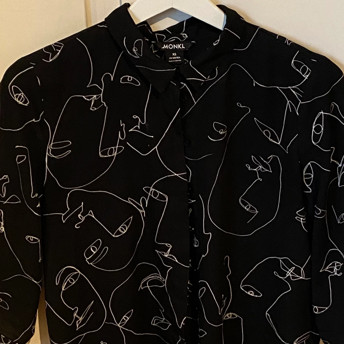 Mönstrad blus/skjorta - 90