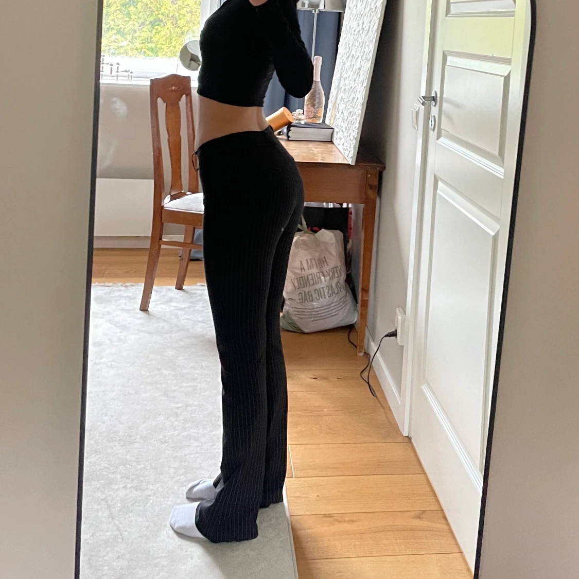 Lågmidjade kostymbyxor  - 90