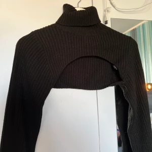 Croppad polotröja  - Säljer den populära croppade polotröjan från H&m som är använd 1 gång. Storlek Xs men passar även mig som har M.