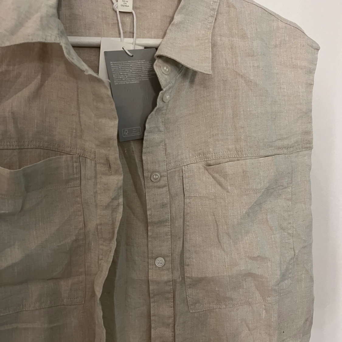 Långklänning/skjorta i linne - 90