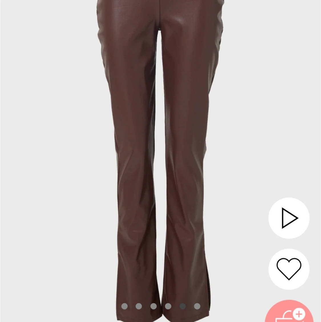 Bruna läderbyxor - 90