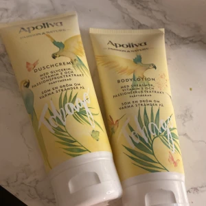 Body care pack - Ett litet bodycare back med dusch kräm och body lotion från apoliva med lukt av passion och natur oanvänd 