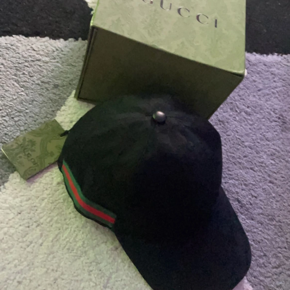 Svart gucci keps 