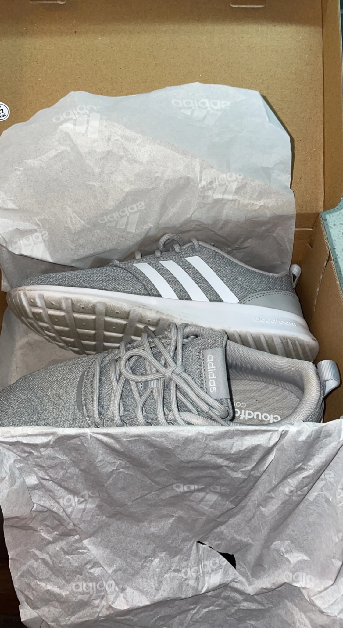 Gråa adidas qt racer 2.0 - 90