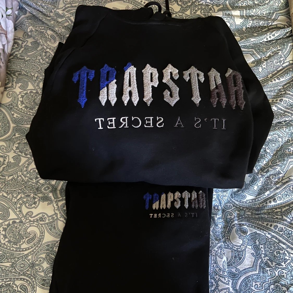 Trapstar Decoded Tracksuit Black/Blue
