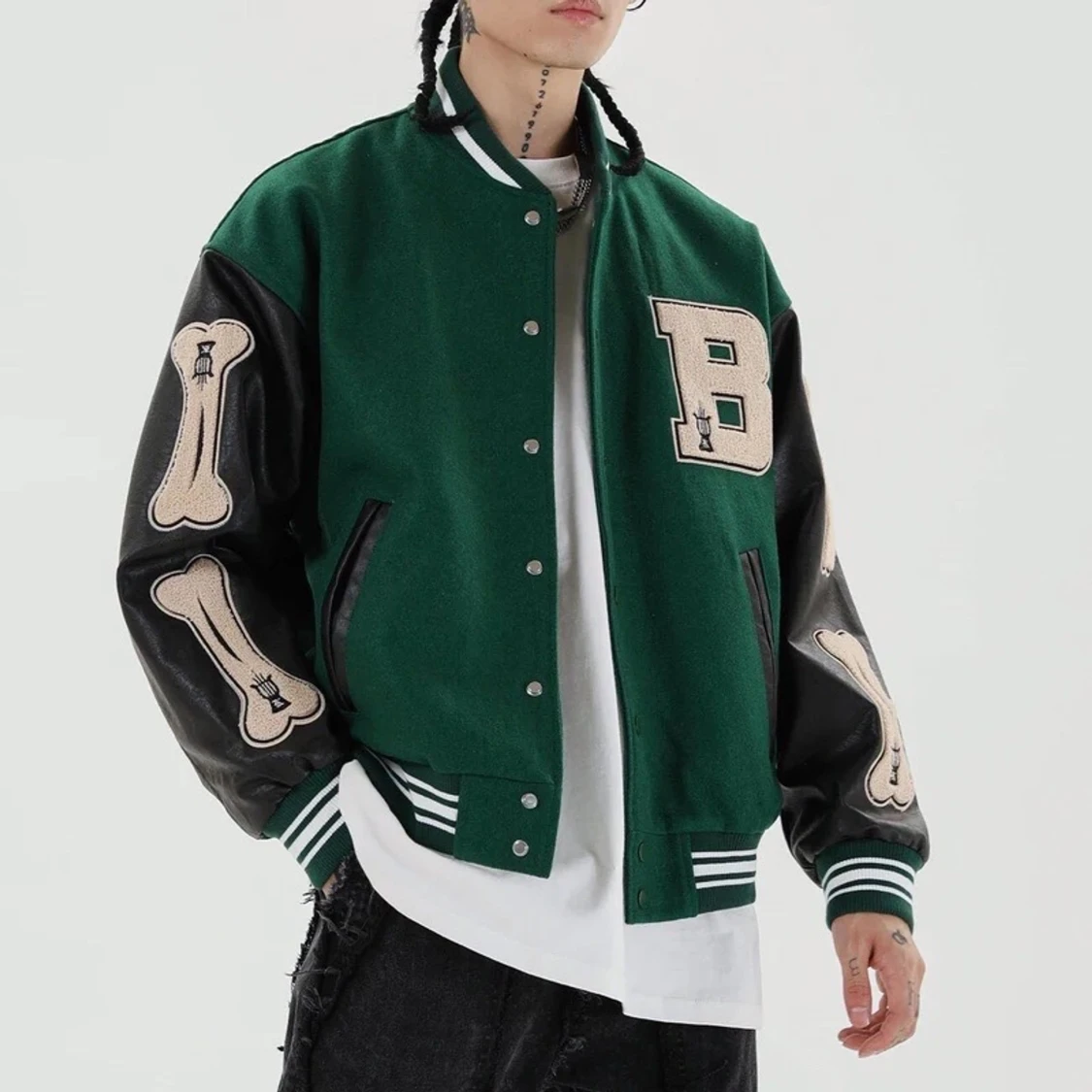 Bone jacket green