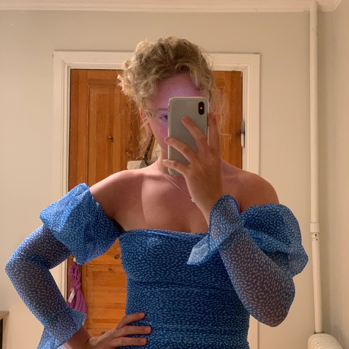 blå klänning från oh polly