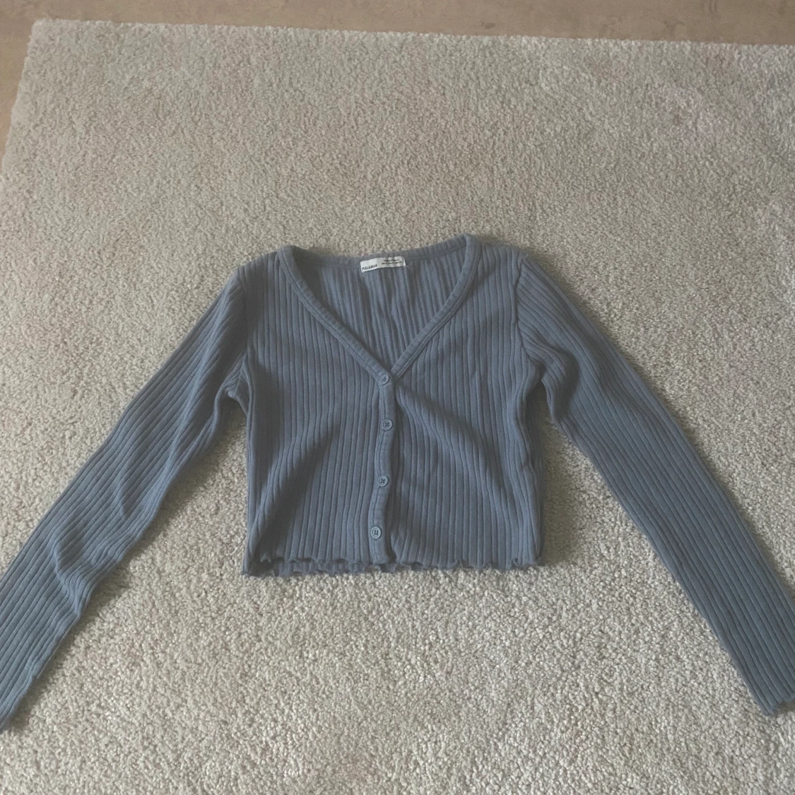 Blå långärmad topp i srl S