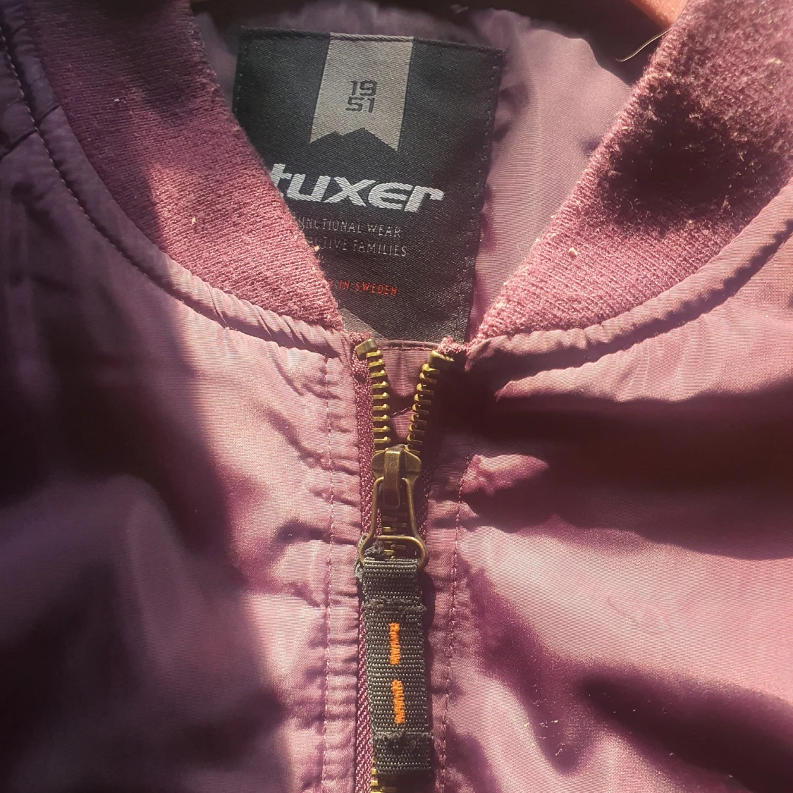 Vinröd Bombarjacka - 90