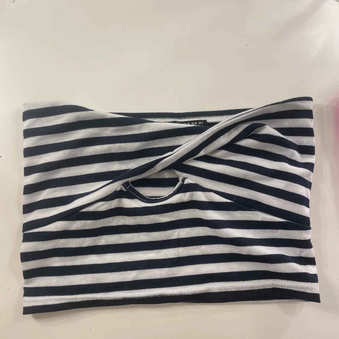 Marinblå/vit Randig bandå