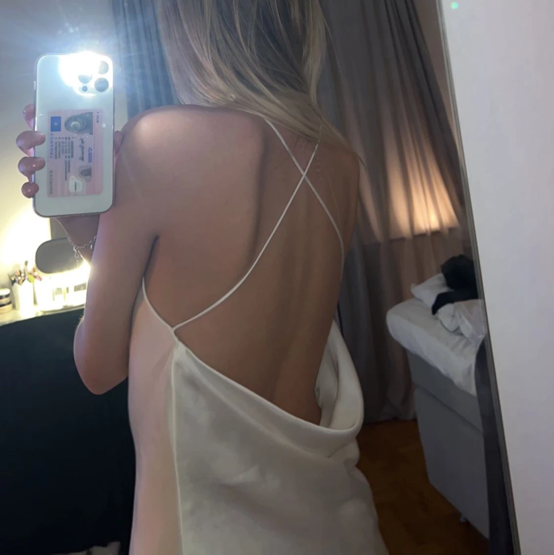 Vit zara klänning  - 90