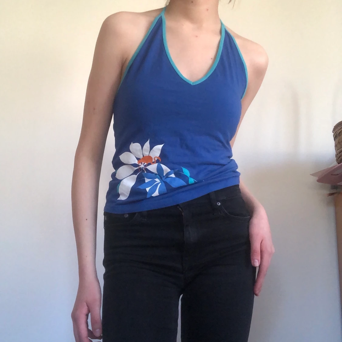 Halterneck topp - 90