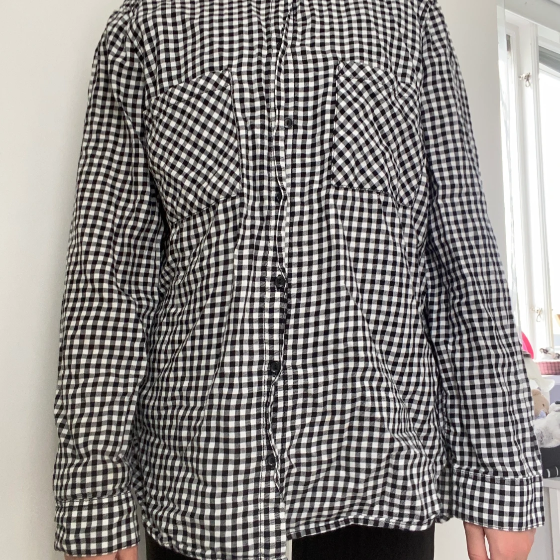 Rutig skjorta unisex🖤 - 90