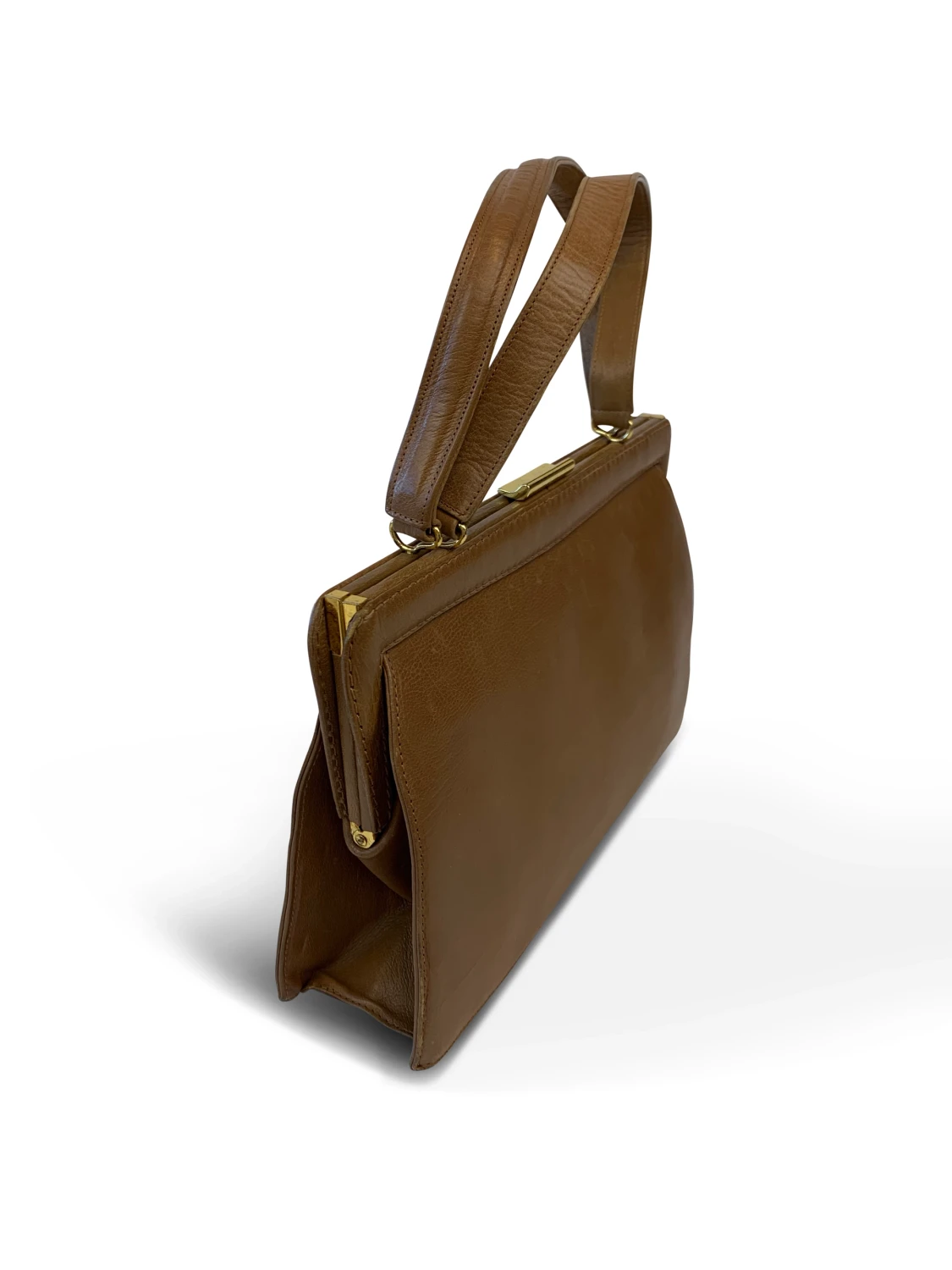 50's Smooth Leather Handbag - 90