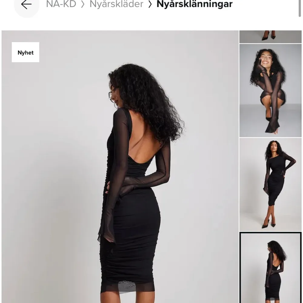 Jag söker denna klänning från Hanna schönbergs kollektion för NA-KD i storlek xxs eller xs.  Ger fullpris! . Klänningar.