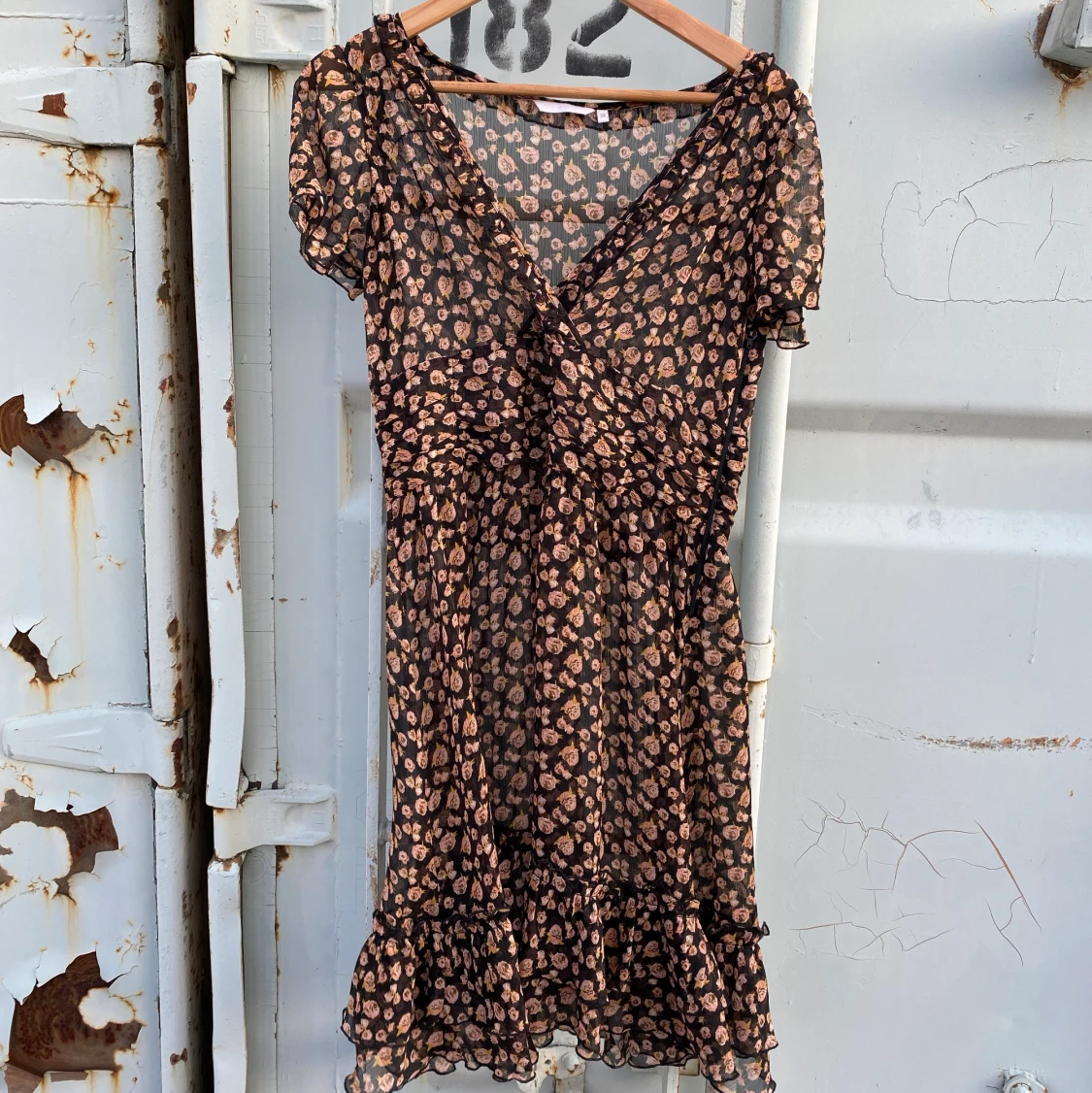 Blommig meshklänning  - 90