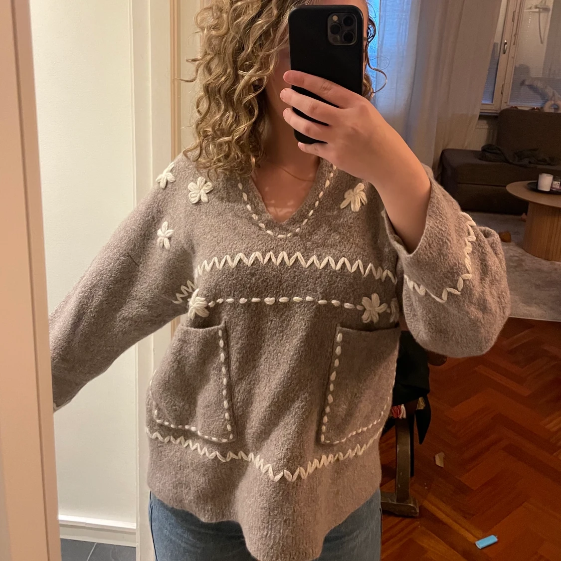 Stickad tröja Zara  - 90