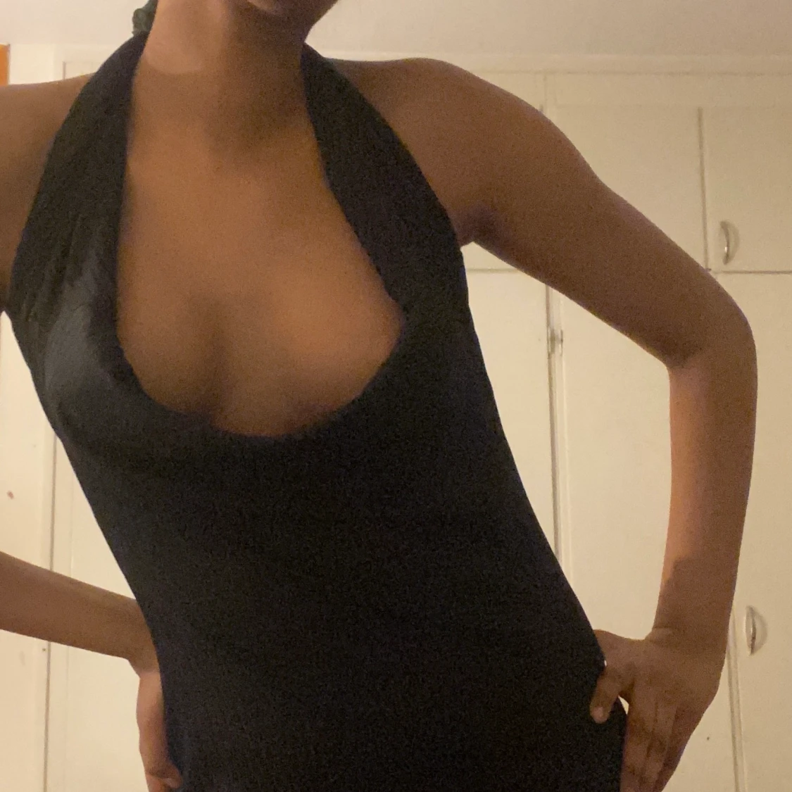 Lång svart klänning  - 91